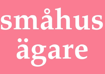 Synonym småhusägare