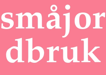 Synonym småjordbruk