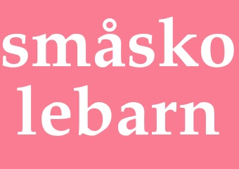 Synonym småskolebarn