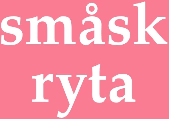 Synonym småskryta