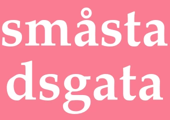 Synonym småstadsgata