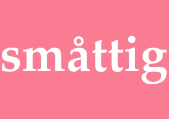 Synonym småttig