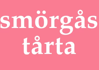 Synonym smörgåstårta