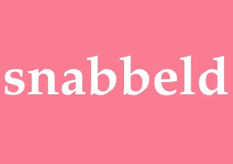 Synonym snabbeld