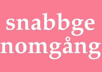 Synonym snabbgenomgång
