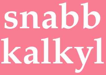 Synonym snabbkalkyl