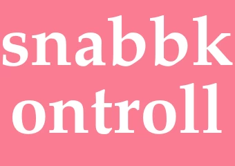 Synonym snabbkontroll