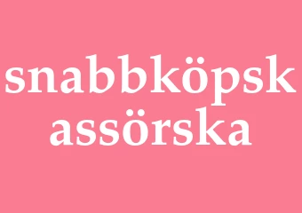 Synonym snabbköpskassörska