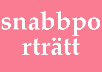 Synonym snabbporträtt