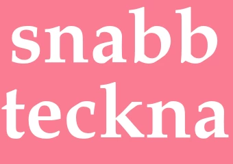 Synonym snabbteckna
