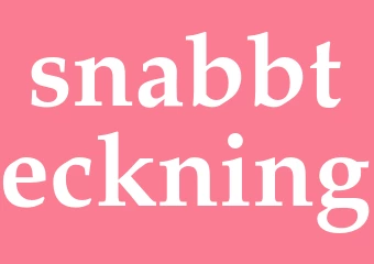 Synonym snabbteckning