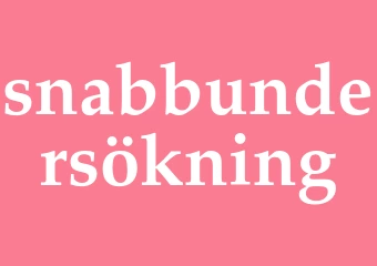 Synonym snabbundersökning
