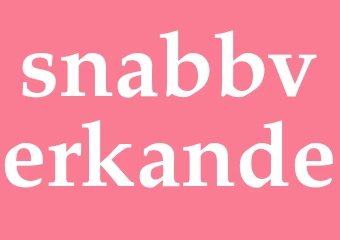 Synonym snabbverkande