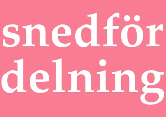 Synonym snedfördelning