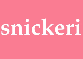Synonym snickeri