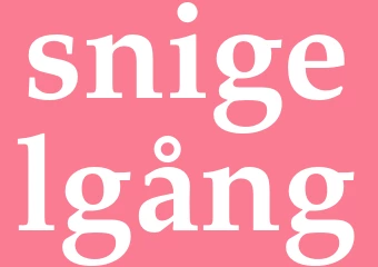 Synonym snigelgång