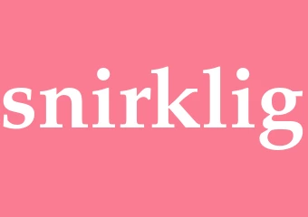 Synonym snirklig