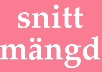 Synonym snittmängd