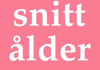 Synonym snittålder