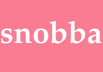 Synonym snobba