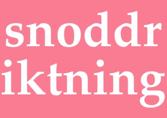 Synonym snoddriktning