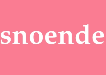 Synonym snoende