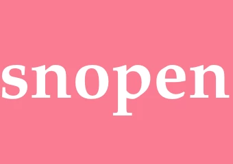 Synonym snopen