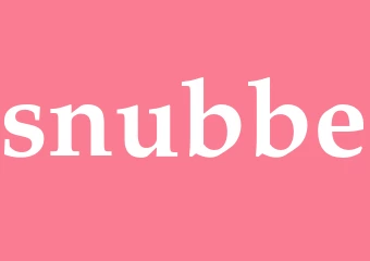 Synonym snubbe