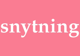 Synonym snytning