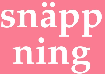 Synonym snäppning