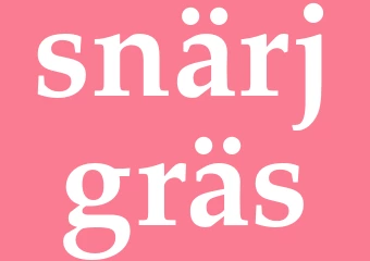 Synonym snärjgräs