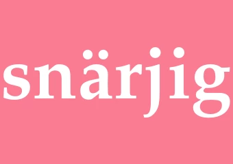 Synonym snärjig