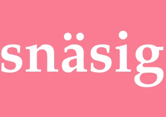 Synonym snäsig