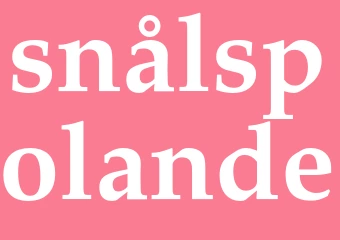 Synonym snålspolande