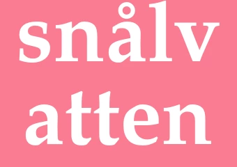 Synonym snålvatten