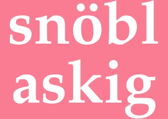 Synonym snöblaskig