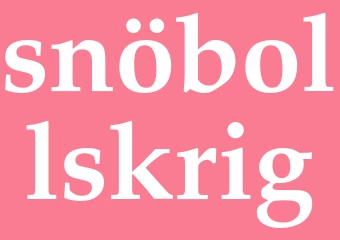 Synonym snöbollskrig