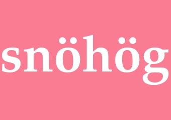 Synonym snöhög