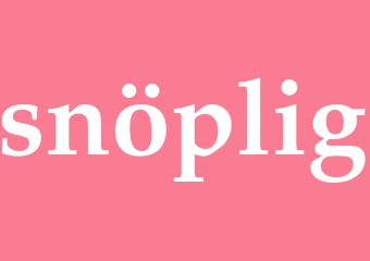 Synonym snöplig