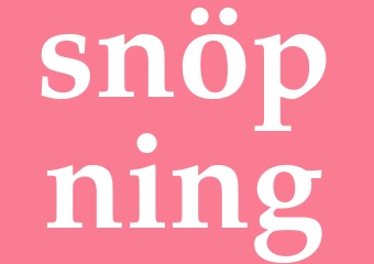 Synonym snöpning