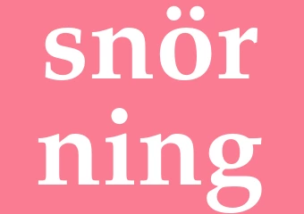 Synonym snörning