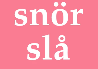 Synonym snörslå