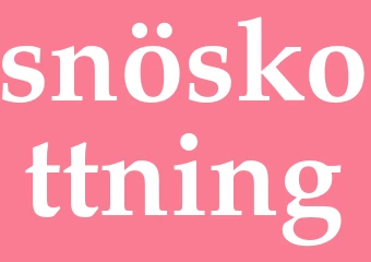 Synonym snöskottning