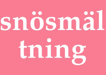 Synonym snösmältning