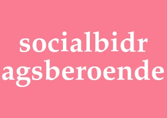 Synonym socialbidragsberoende