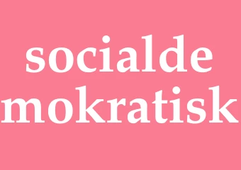 Synonym socialdemokratisk