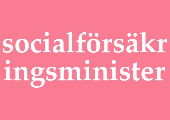 Synonym socialförsäkringsminister