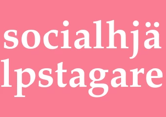 Synonym socialhjälpstagare
