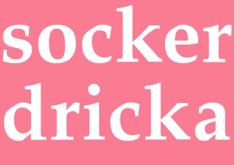 Synonym sockerdricka