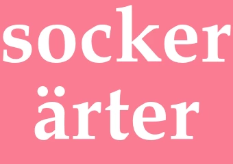 Synonym sockerärter